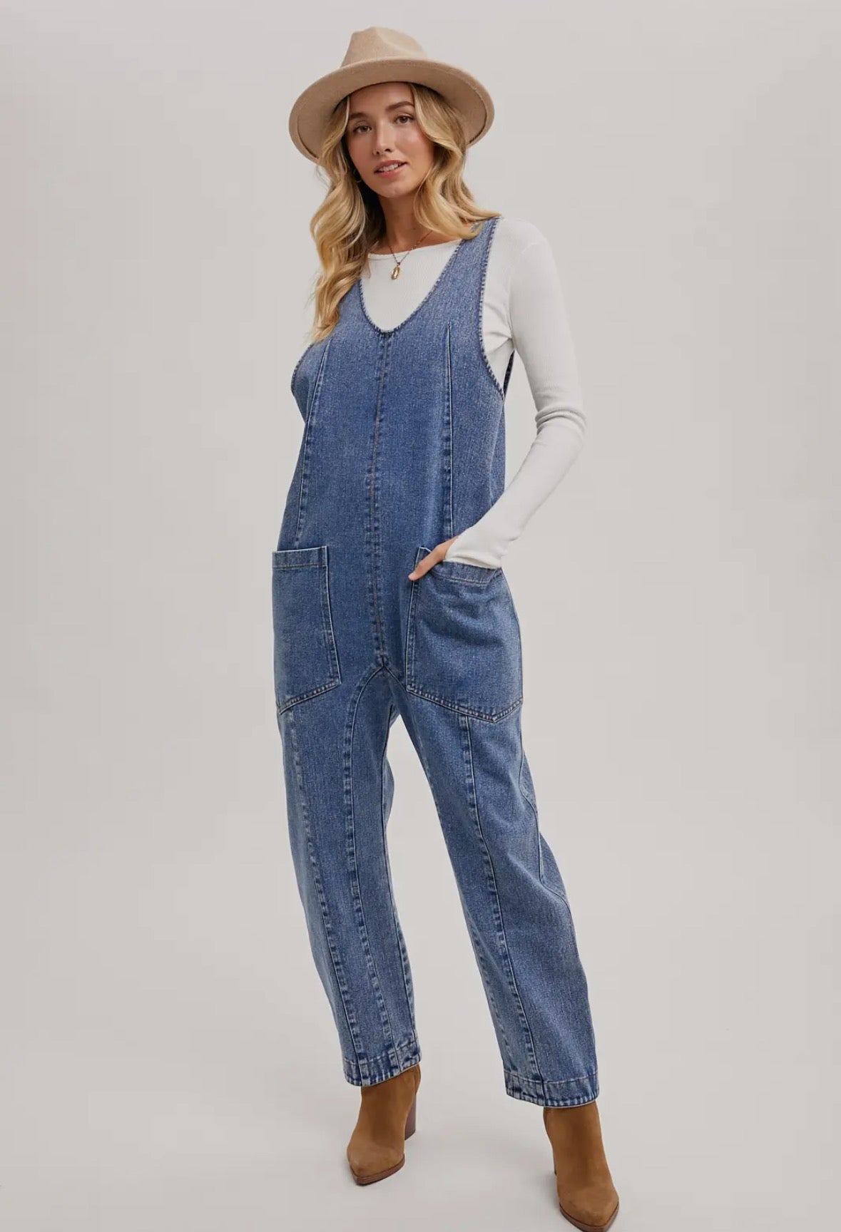 Jessa denim jumpsuit