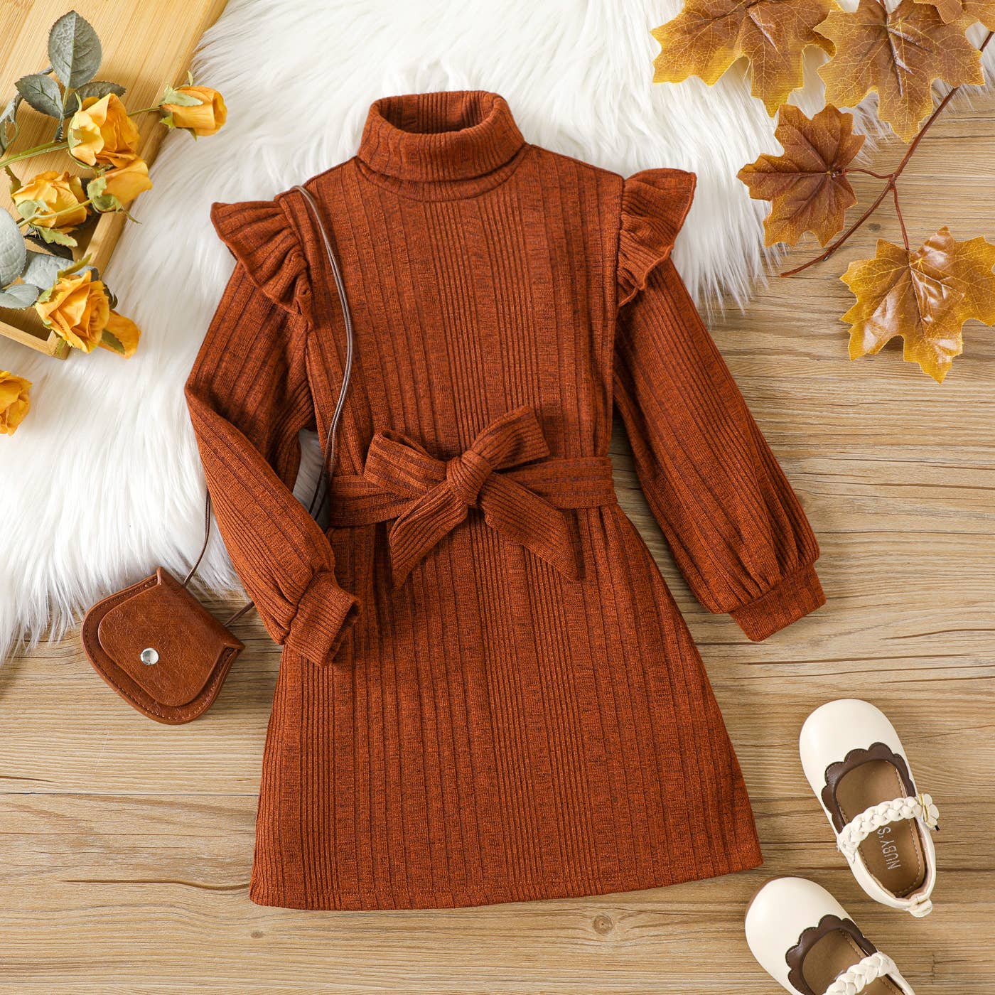 Toddler flutter sleeve dress