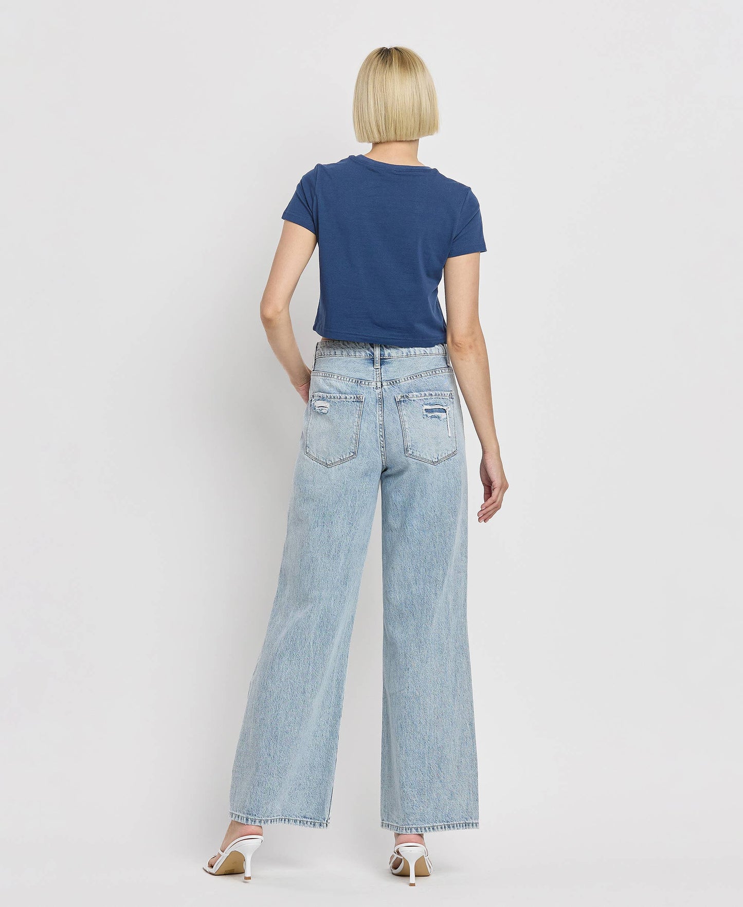 SUPER HIGH RISE WIDE LEG JEANS