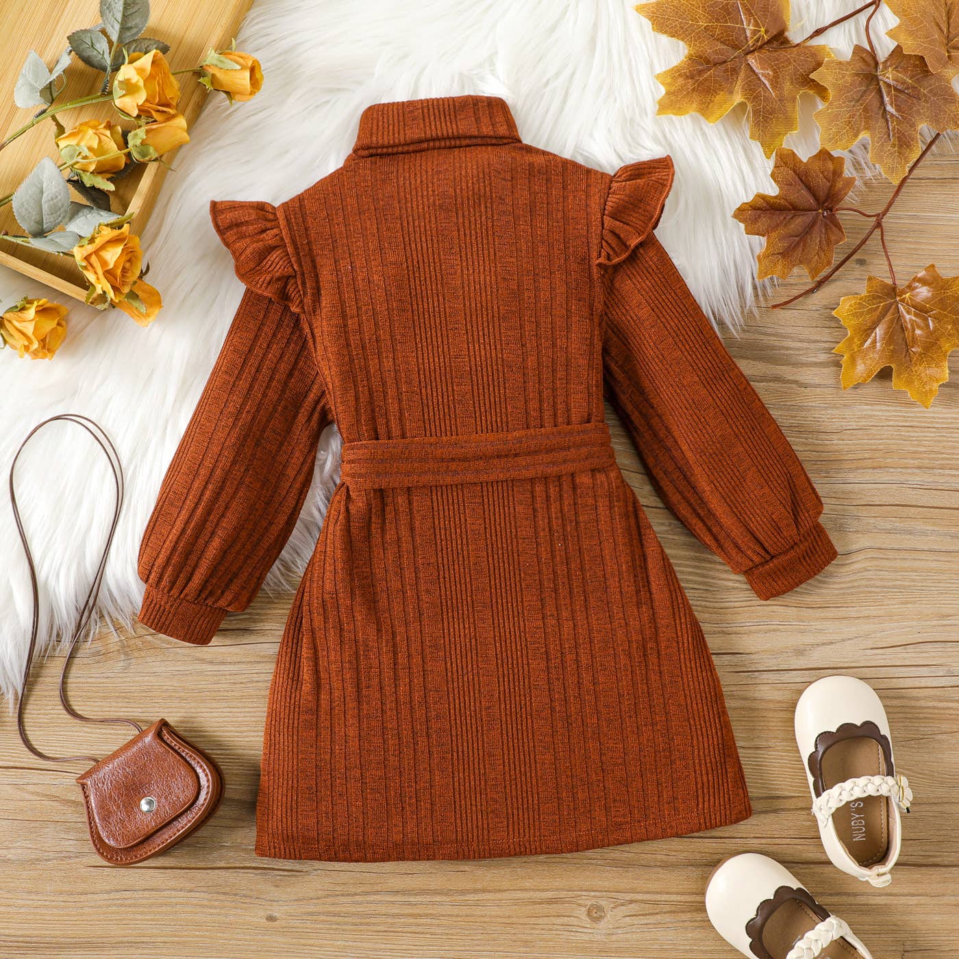 Toddler flutter sleeve dress