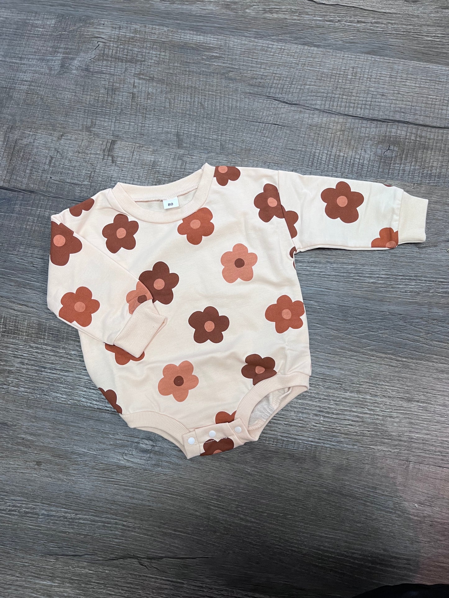 Flower baby romper