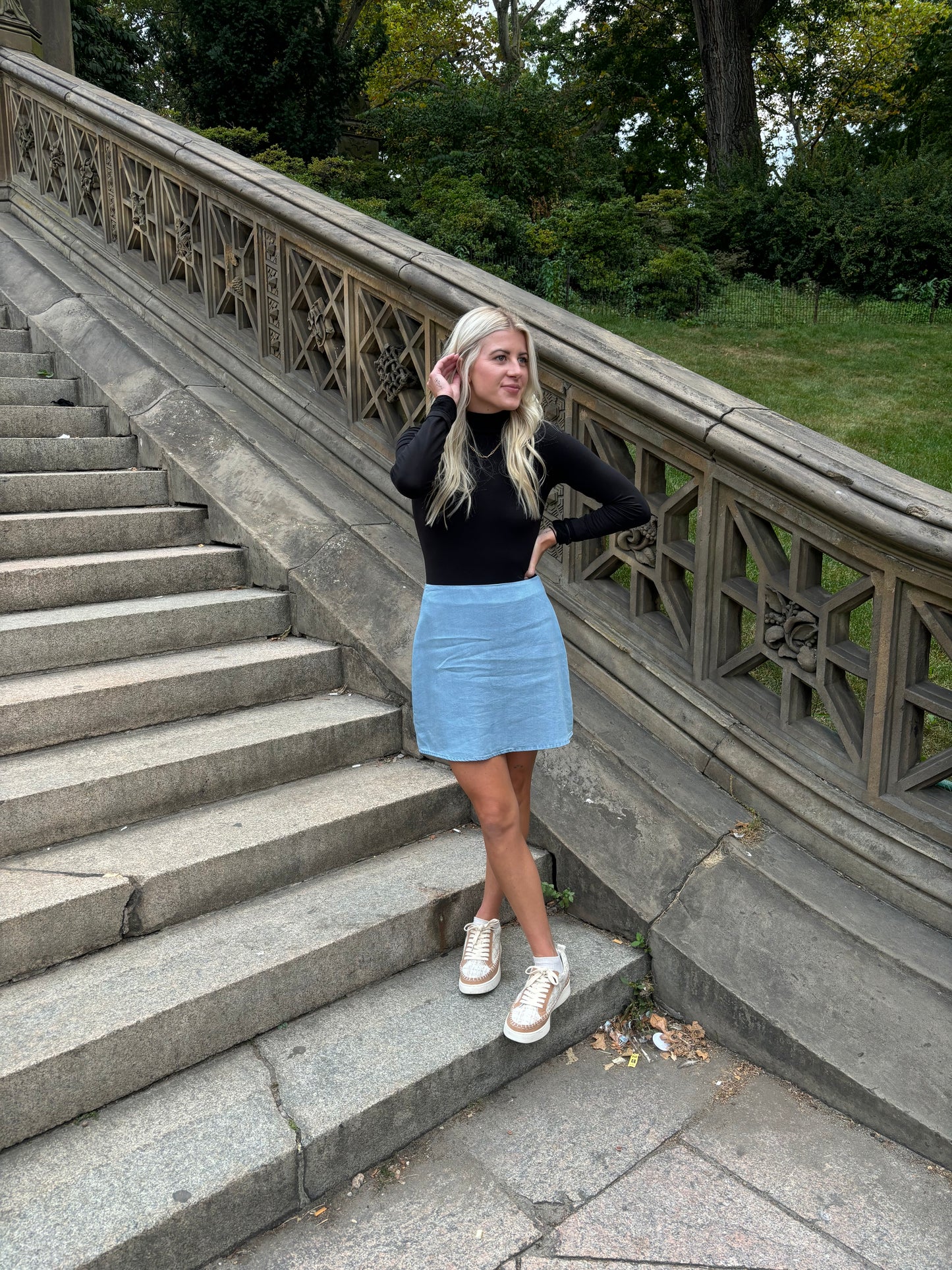 Bella chambray skirt