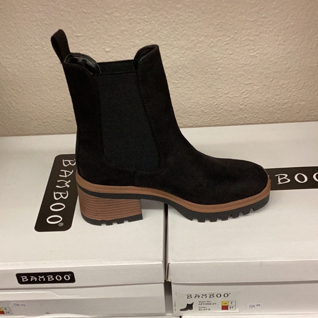 Bamboo black boot