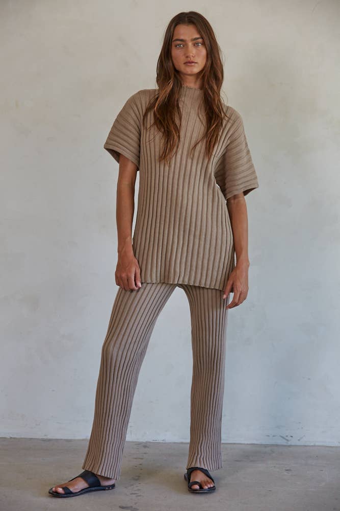 Mandy knit ribbed pants