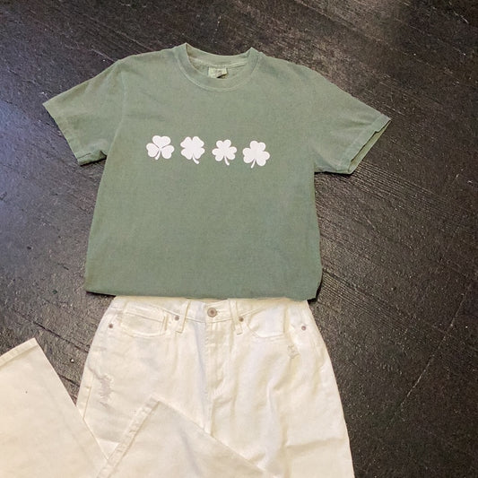 St. Patrick’s clover tee