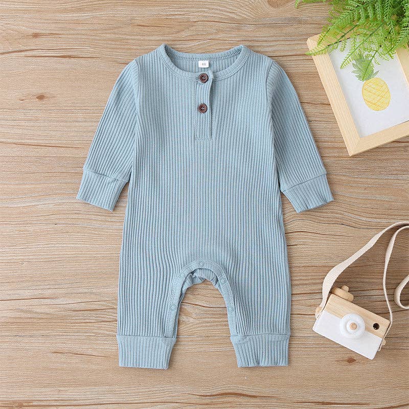 Baby Boy / Girl Cotton Knitted Style  Cardigan Jumpsuit: White / 3-6 Months