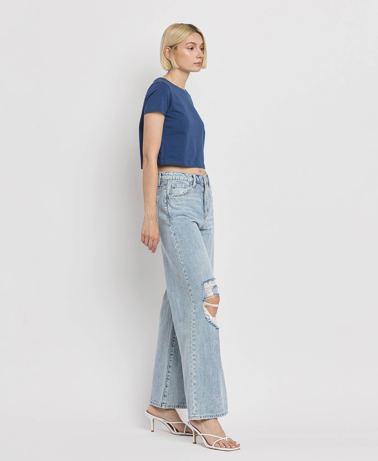 SUPER HIGH RISE WIDE LEG JEANS