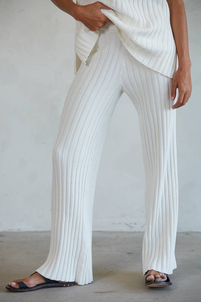 Mandy knit ribbed pants