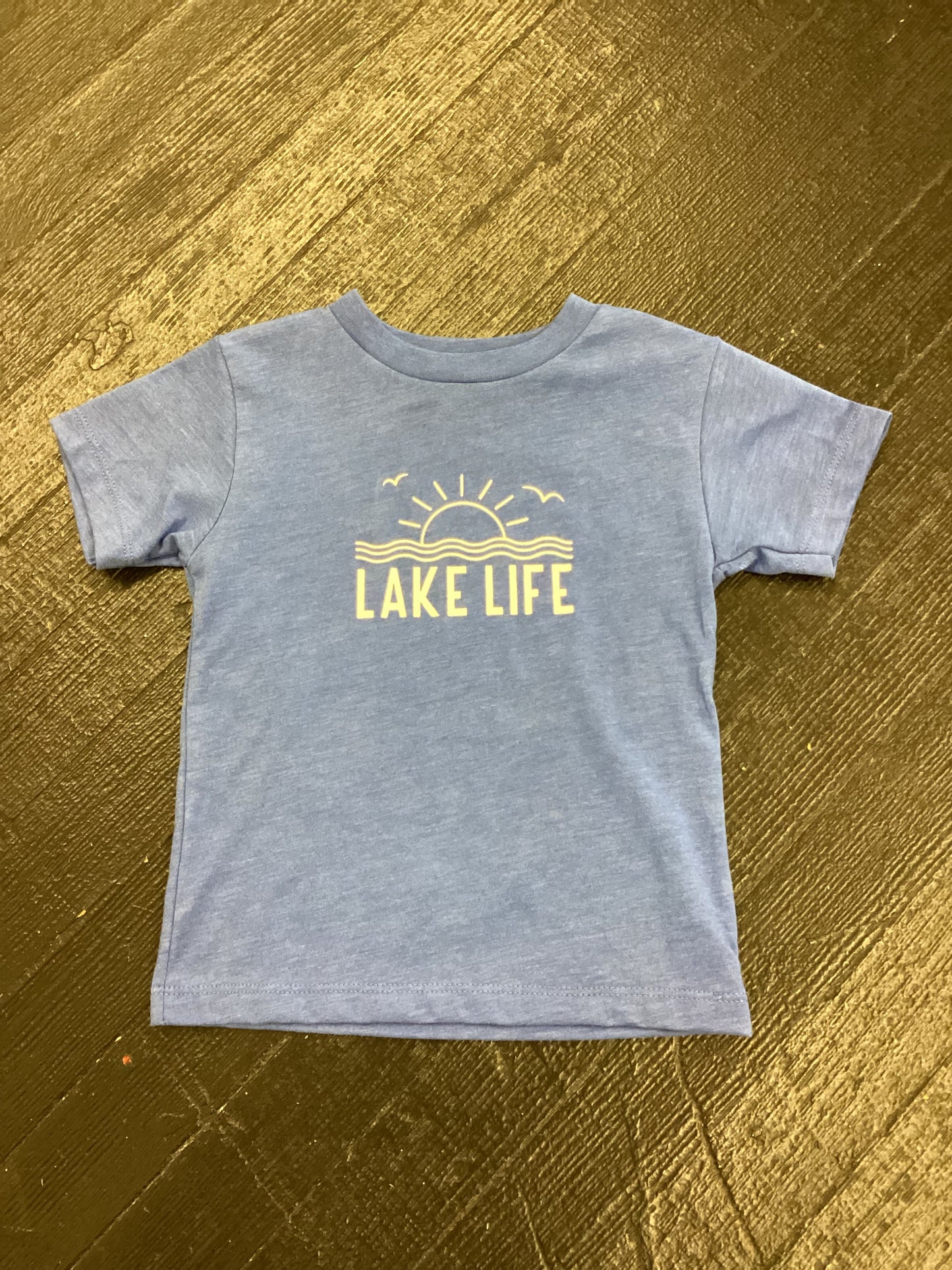 Toddler lake life tee blue