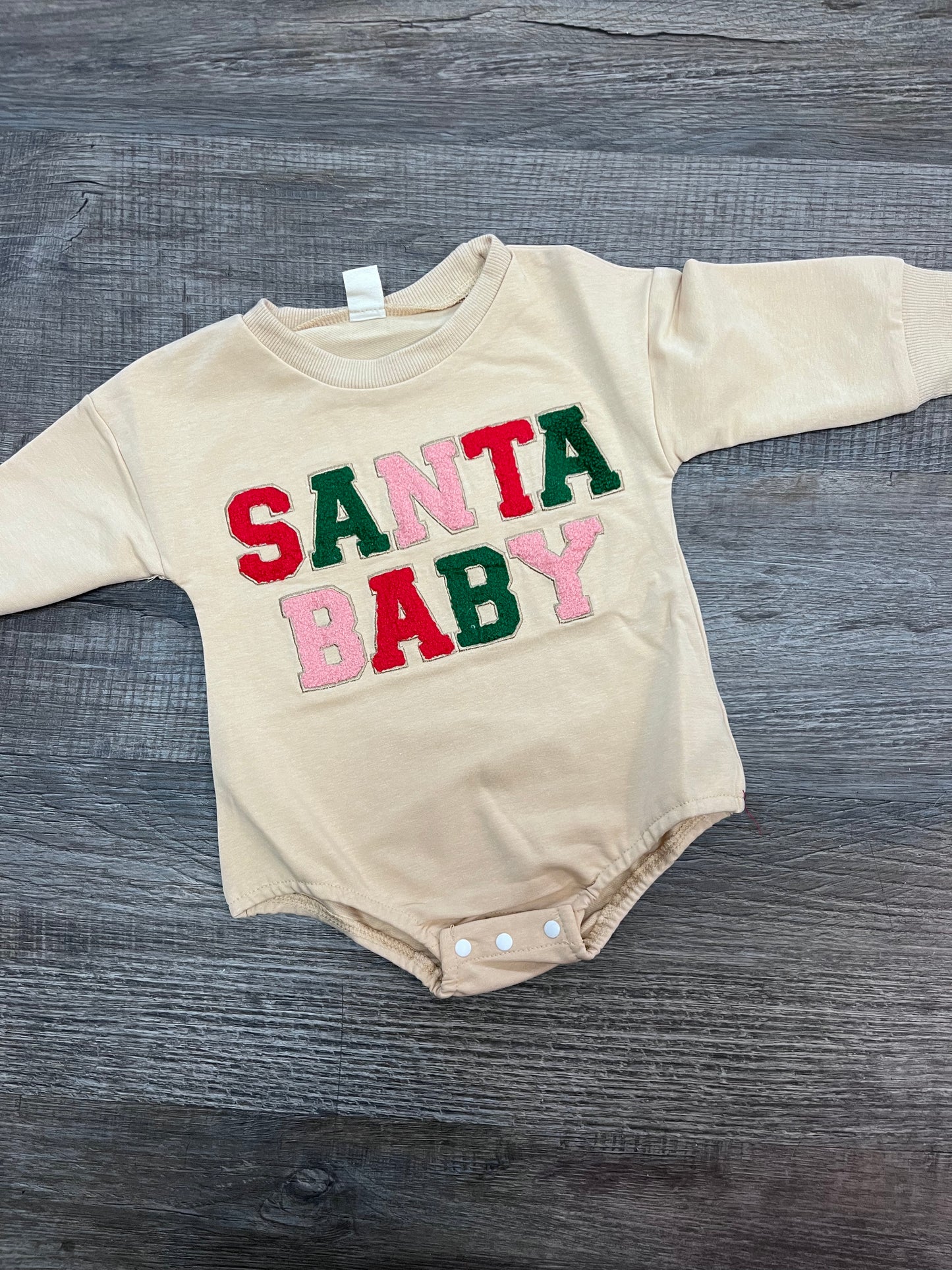 Santa baby romper