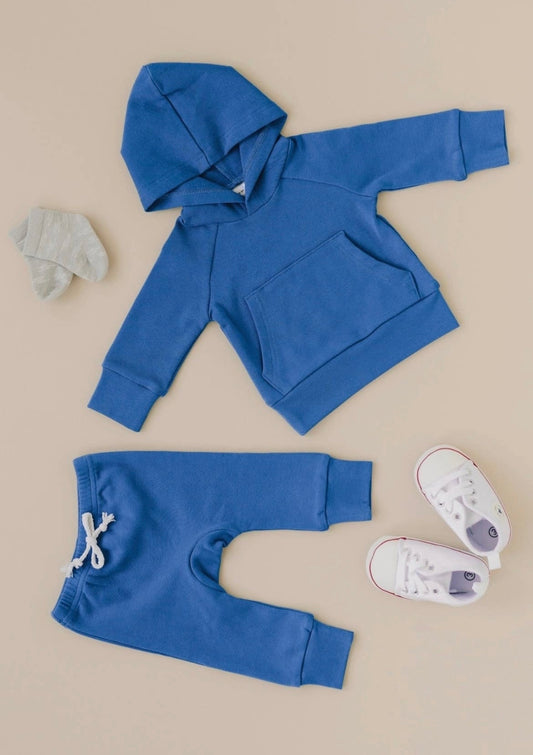 Blue cobalt hoodie set