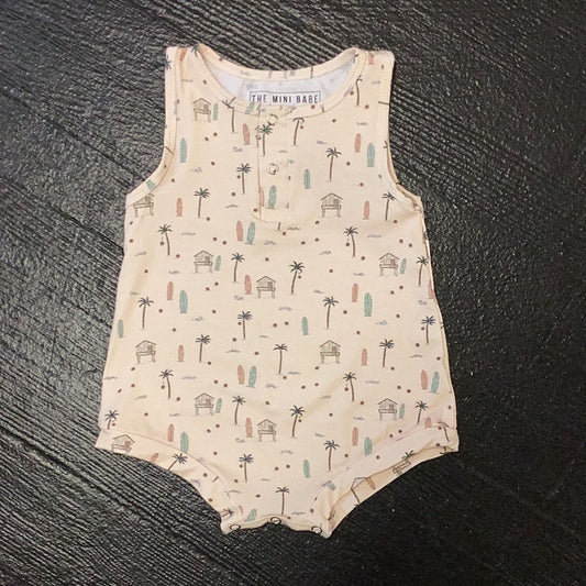 Surf side tank romper