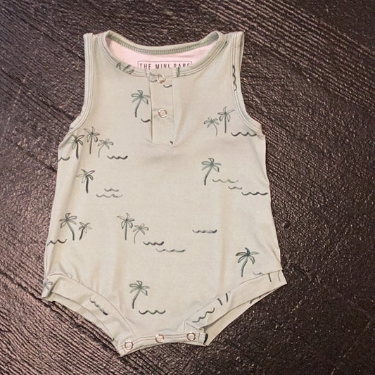 Palms tank romper