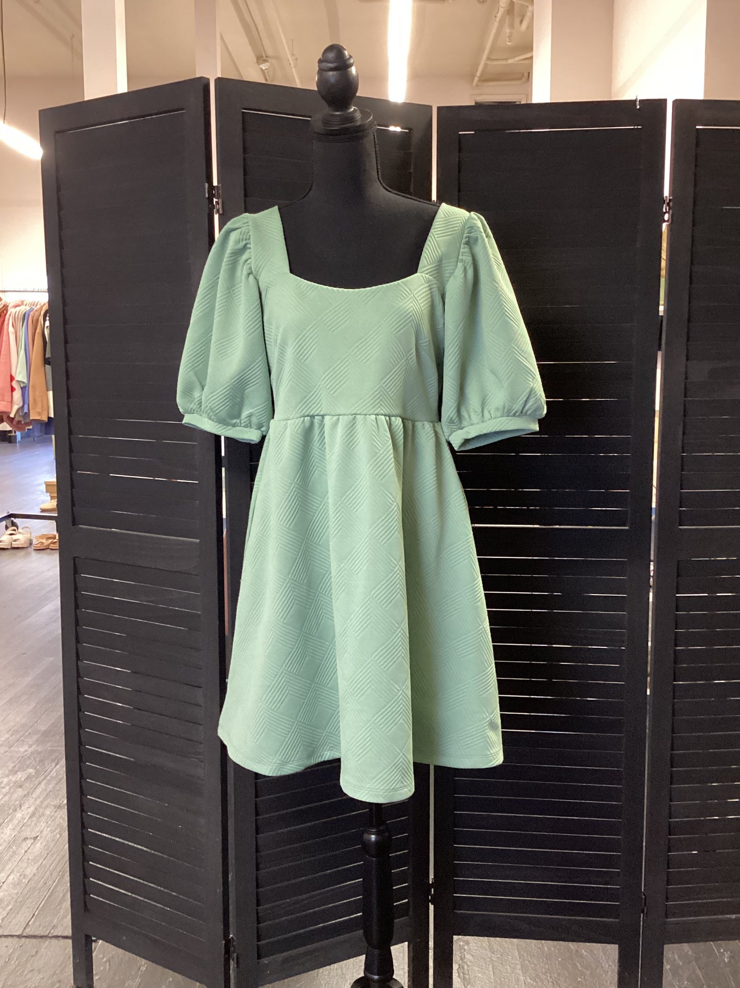 Sage green dress