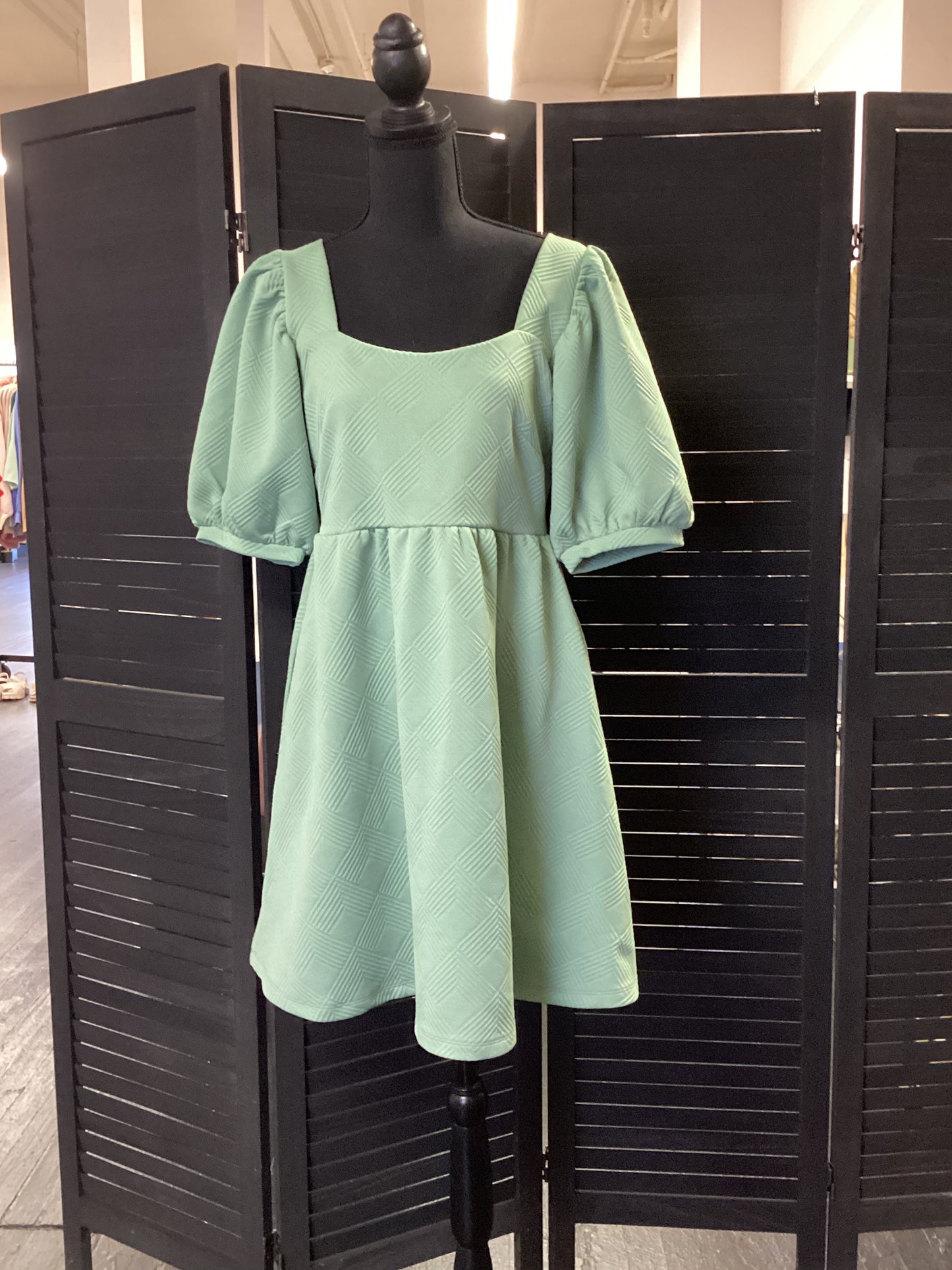 Sage green dress