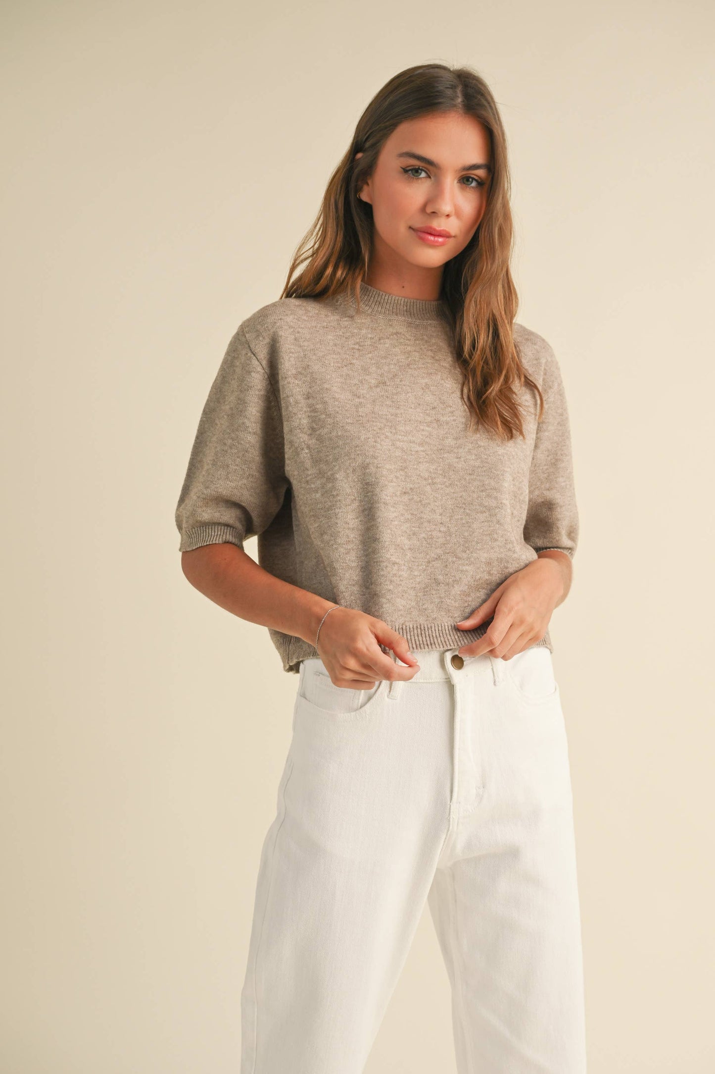 Tally short sleeve sweater