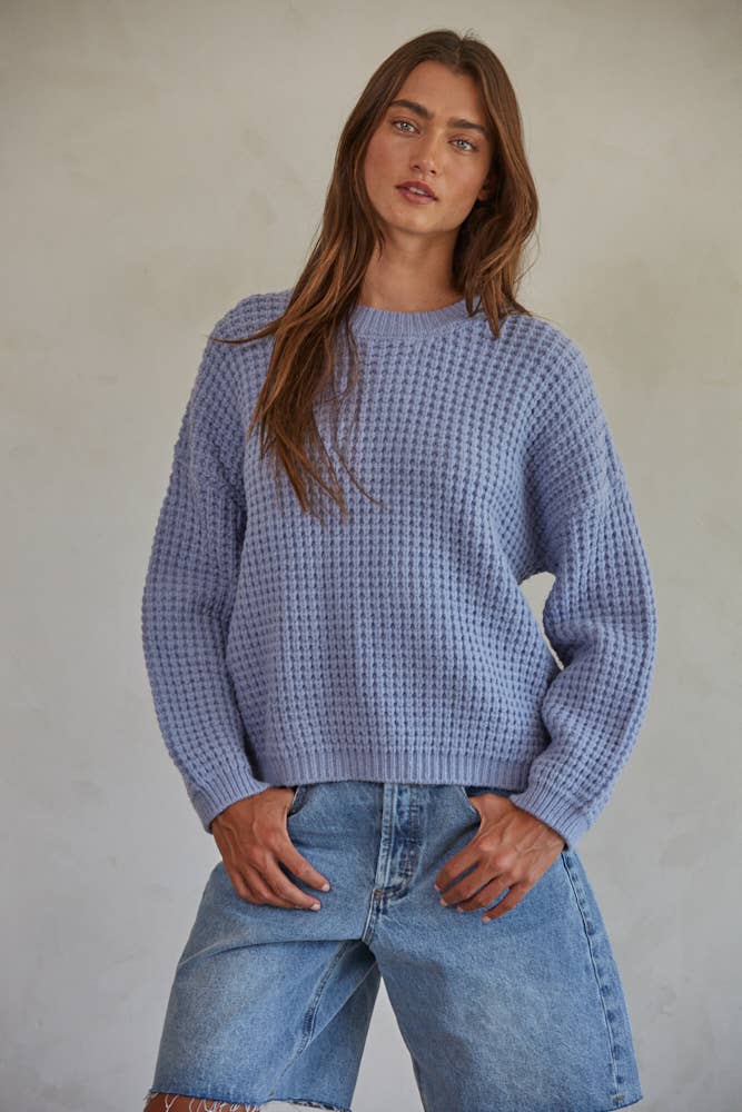 Amy waffle knit sweater