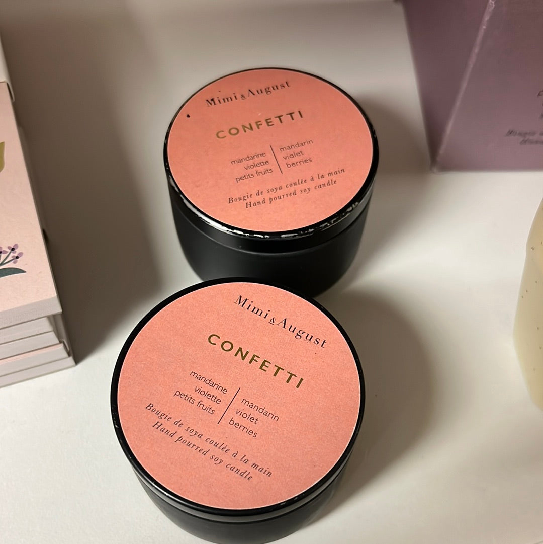 Confetti mini candle