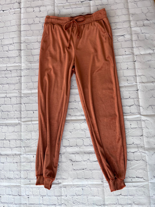 Rust velvet bottoms