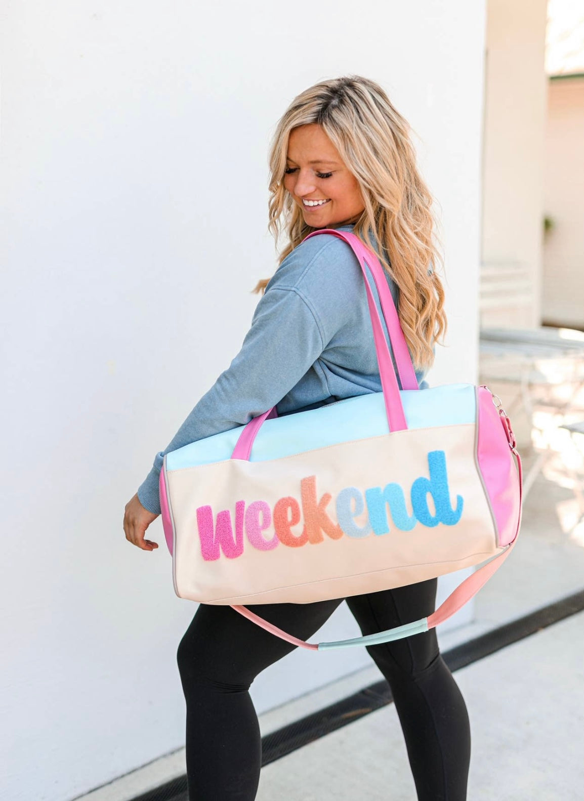 Weekender duffle tote